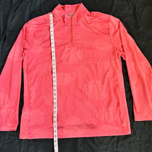 TOMMY BAHAMA DELRAY FROND LIGHTWEIGHT PULLOVER HALF ZIP $128 - Picture 4 of 7